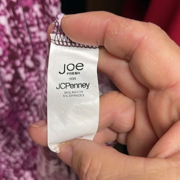 Joe Fresh Pink and White Patterned Dress - Picture 3 of 4